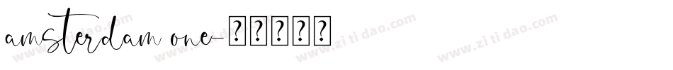 amsterdam one字体转换